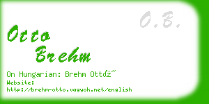 otto brehm business card